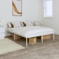 vidaXL Giroletto in Metallo Bianco 140x190 cm vidaXL Giroletto in Metallo Bianco 140x190 cm
