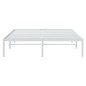 vidaXL Giroletto in Metallo Bianco 140x190 cm vidaXL Giroletto in Metallo Bianco 140x190 cm