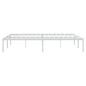 vidaXL Giroletto in Metallo Bianco 140x190 cm vidaXL Giroletto in Metallo Bianco 140x190 cm