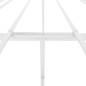 vidaXL Giroletto in Metallo Bianco 140x190 cm vidaXL Giroletto in Metallo Bianco 140x190 cm