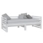 vidaXL Dormeuse Estraibile Bianca in Massello di Pino 2x(90x200) cm vidaXL Dormeuse Estraibile Bianca in Massello di Pino 2x(90x200) cm