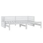 vidaXL Dormeuse Estraibile Bianca in Massello di Pino 2x(90x200) cm vidaXL Dormeuse Estraibile Bianca in Massello di Pino 2x(90x200) cm