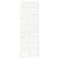 vidaXL Porta del Granaio Bianca 80x1,8x214 cm Legno Massello di Pino
