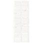 vidaXL Porta del Granaio Bianca 80x1,8x214 cm Legno Massello di Pino