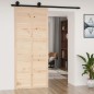 vidaXL Porta del Granaio 90x1,8x214 cm in Legno Massello di Pino