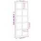 vidaXL Porta del Granaio 90x1,8x214 cm in Legno Massello di Pino