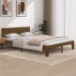 vidaXL Giroletto Marrone Miele in Legno Massello di Pino 140x190 cm vidaXL Giroletto Marrone Miele in Legno Massello di Pino 140x190 cm