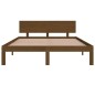 vidaXL Giroletto Marrone Miele in Legno Massello di Pino 140x190 cm vidaXL Giroletto Marrone Miele in Legno Massello di Pino 140x190 cm