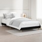vidaXL Giroletto Nero 90x200 cm in Legno Multistrato