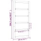 vidaXL Porta del Granaio 100x1,8x204,5 cm in Legno Massello di Pino