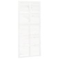 vidaXL Porta del Granaio Bianca 90x1,8x214 cm Legno Massello di Pino vidaXL Porta del Granaio Bianca 90x1,8x214 cm Legno Massello di Pino