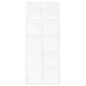 vidaXL Porta del Granaio Bianca 90x1,8x214 cm Legno Massello di Pino vidaXL Porta del Granaio Bianca 90x1,8x214 cm Legno Massello di Pino