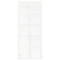 vidaXL Porta del Granaio Bianca 90x1,8x214 cm Legno Massello di Pino vidaXL Porta del Granaio Bianca 90x1,8x214 cm Legno Massello di Pino