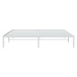 vidaXL Giroletto Metallo Bianco 180x200 cm vidaXL Giroletto Metallo Bianco 180x200 cm