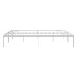 vidaXL Giroletto Metallo Bianco 180x200 cm vidaXL Giroletto Metallo Bianco 180x200 cm