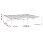 vidaXL Giroletto Metallo Bianco 183x213 cm vidaXL Giroletto Metallo Bianco 183x213 cm