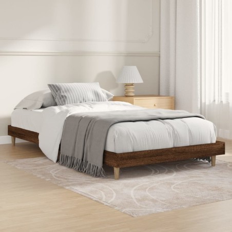 vidaXL Giroletto Rovere Marrone 90x200 cm in Legno Multistrato