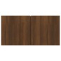 vidaXL Set Mobili Porta TV 4 pz Rovere Marrone in Legno Multistrato vidaXL Set Mobili Porta TV 4 pz Rovere Marrone in Legno Multistrato