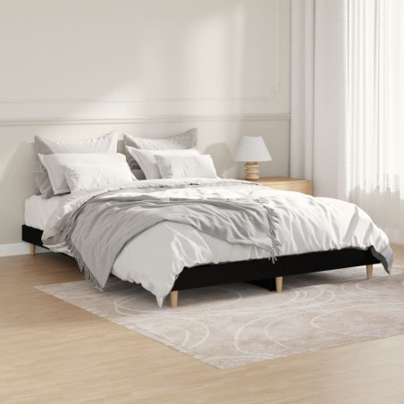 vidaXL Giroletto Nero 140x190 cm in Legno Multistrato