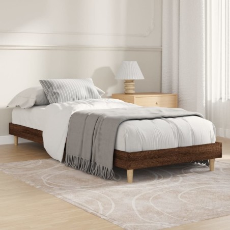 vidaXL Giroletto Rovere Marrone 75x190 cm in Legno Multistrato