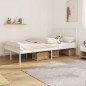 vidaXL Giroletto con Testiera in Metallo Bianco 120x200 cm vidaXL Giroletto con Testiera in Metallo Bianco 120x200 cm
