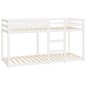 vidaXL Letto a Castello Bianco 80x200 cm in Legno Massello di Pino vidaXL Letto a Castello Bianco 80x200 cm in Legno Massello di Pino