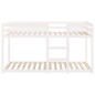 vidaXL Letto a Castello Bianco 80x200 cm in Legno Massello di Pino vidaXL Letto a Castello Bianco 80x200 cm in Legno Massello di Pino