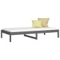 vidaXL Dormeuse Grigia 80x200 cm in Legno Massello di Pino vidaXL Dormeuse Grigia 80x200 cm in Legno Massello di Pino