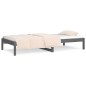 vidaXL Dormeuse Grigia 80x200 cm in Legno Massello di Pino vidaXL Dormeuse Grigia 80x200 cm in Legno Massello di Pino