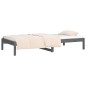 vidaXL Dormeuse Grigia 80x200 cm in Legno Massello di Pino vidaXL Dormeuse Grigia 80x200 cm in Legno Massello di Pino