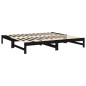 vidaXL Dormeuse Estraibile Nera 2x(100x200) cm Legno Massello di Pino vidaXL Dormeuse Estraibile Nera 2x(100x200) cm Legno Massello di Pino