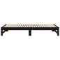 vidaXL Dormeuse Estraibile Nera 2x(100x200) cm Legno Massello di Pino vidaXL Dormeuse Estraibile Nera 2x(100x200) cm Legno Massello di Pino