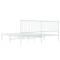 vidaXL Giroletto con Testiera Metallo Bianco 180x200 cm vidaXL Giroletto con Testiera Metallo Bianco 180x200 cm