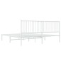 vidaXL Giroletto con Testiera Metallo Bianco 183x213 cm vidaXL Giroletto con Testiera Metallo Bianco 183x213 cm