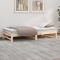 vidaXL Dormeuse Estraibile 2x(80x200) cm in Legno Massello di Pino vidaXL Dormeuse Estraibile 2x(80x200) cm in Legno Massello di Pino