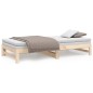 vidaXL Dormeuse Estraibile 2x(80x200) cm in Legno Massello di Pino vidaXL Dormeuse Estraibile 2x(80x200) cm in Legno Massello di Pino