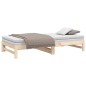 vidaXL Dormeuse Estraibile 2x(80x200) cm in Legno Massello di Pino vidaXL Dormeuse Estraibile 2x(80x200) cm in Legno Massello di Pino