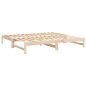 vidaXL Dormeuse Estraibile 2x(80x200) cm in Legno Massello di Pino vidaXL Dormeuse Estraibile 2x(80x200) cm in Legno Massello di Pino