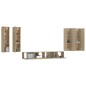 Set di Mobili Porta TV 6 pz Rovere Sonoma in Legno Multistrato Set di Mobili Porta TV 6 pz Rovere Sonoma in Legno Multistrato