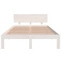 vidaXL Giroletto Bianco in Legno Massello di Pino 120x200 cm vidaXL Giroletto Bianco in Legno Massello di Pino 120x200 cm