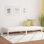 vidaXL Dormeuse Bianca 90x190 cm 3FT Single in Legno Massello di Pino vidaXL Dormeuse Bianca 90x190 cm 3FT Single in Legno Massello di Pino
