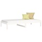 vidaXL Dormeuse Bianca 90x190 cm 3FT Single in Legno Massello di Pino vidaXL Dormeuse Bianca 90x190 cm 3FT Single in Legno Massello di Pino