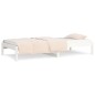 vidaXL Dormeuse Bianca 90x190 cm 3FT Single in Legno Massello di Pino vidaXL Dormeuse Bianca 90x190 cm 3FT Single in Legno Massello di Pino