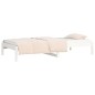 vidaXL Dormeuse Bianca 90x190 cm 3FT Single in Legno Massello di Pino vidaXL Dormeuse Bianca 90x190 cm 3FT Single in Legno Massello di Pino