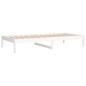 vidaXL Dormeuse Bianca 90x190 cm 3FT Single in Legno Massello di Pino vidaXL Dormeuse Bianca 90x190 cm 3FT Single in Legno Massello di Pino
