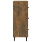 vidaXL Credenza Rovere Fumo 34,5x34x90 cm in Legno Multistrato vidaXL Credenza Rovere Fumo 34,5x34x90 cm in Legno Multistrato