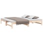vidaXL Dormeuse Estraibile 2x(90x190) cm Legno Massello di Pino