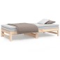 vidaXL Dormeuse Estraibile 2x(90x190) cm Legno Massello di Pino