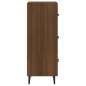 vidaXL Credenza Rovere Marrone 34,5x34x90 cm in Legno Multistrato vidaXL Credenza Rovere Marrone 34,5x34x90 cm in Legno Multistrato