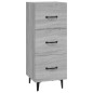 vidaXL Credenza Grigio Sonoma 34,5x34x90 cm in Legno Multistrato vidaXL Credenza Grigio Sonoma 34,5x34x90 cm in Legno Multistrato